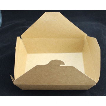 Customized Disposal and Recycle Brown Kraft Paper Chinese Noodle Box